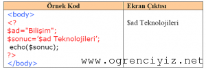 php örnek